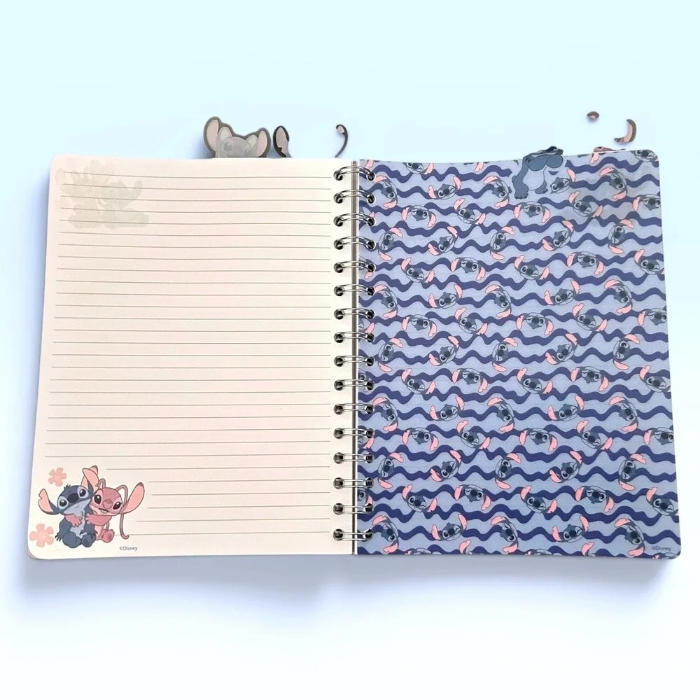 Disney Lilo & Stitch Journal and 20 Pack Glitter Gel Pens Stationery Set New